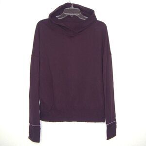 Lululemon Women's Lead The Pack Hoodie Black Cherry Soft Rulu Size 8